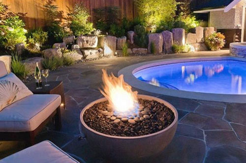 fireplace outdoor design