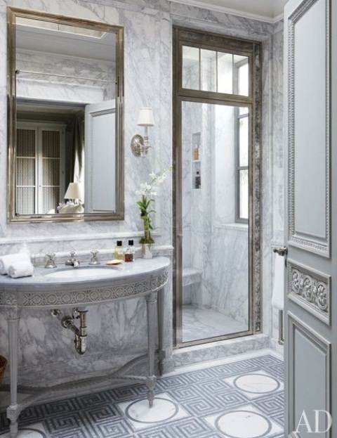 Sumptuous Marble Bathroom Design Photos 12