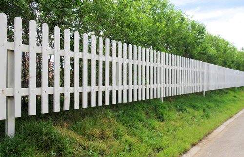 Natural fence with minimalist sharp