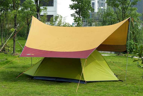 Tent holiday for family