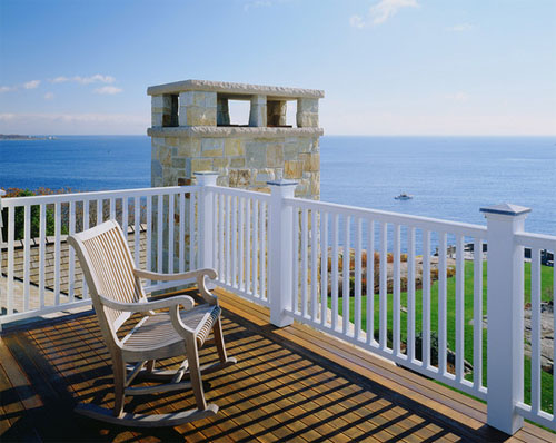 Sea view with wooden deck