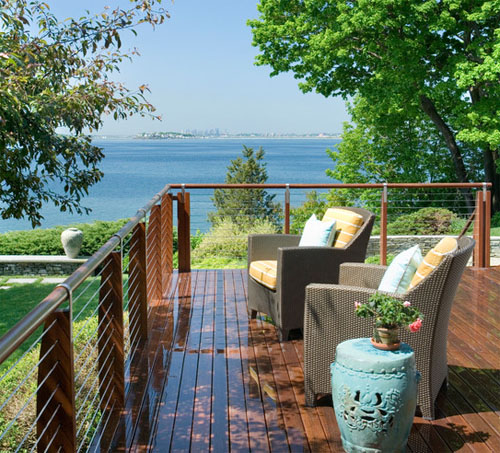 Deck with beautiful sea view