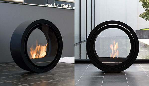 Stunning Roll Fire Fireplace Design