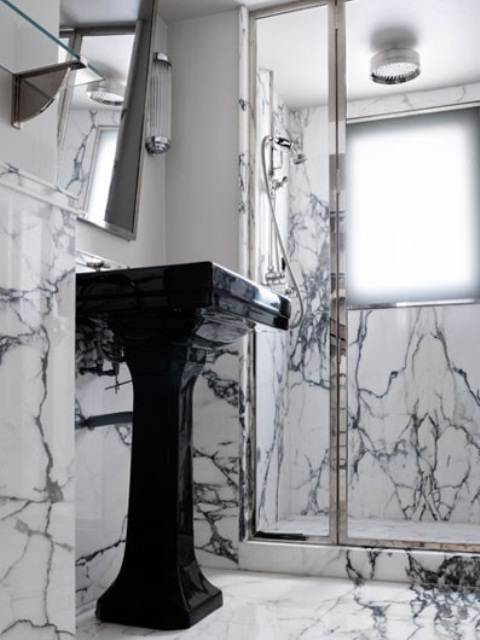 Sumptuous Marble Bathroom Design Photos 19