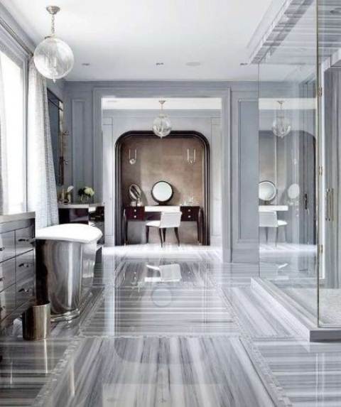Sumptuous Marble Bathroom Design Photos 20