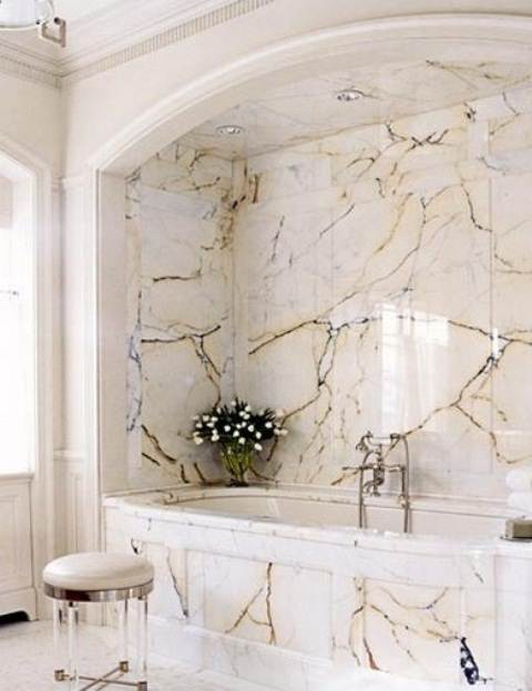 Sumptuous Marble Bathroom Design Photos 44