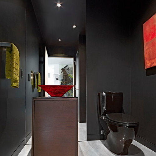 black toilet design