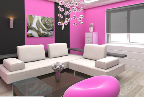 pink interior colors home