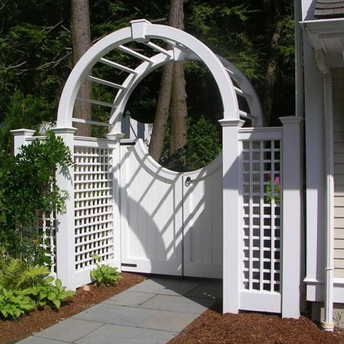 unique wooden gate design
