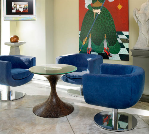 Contemporary chair design interior