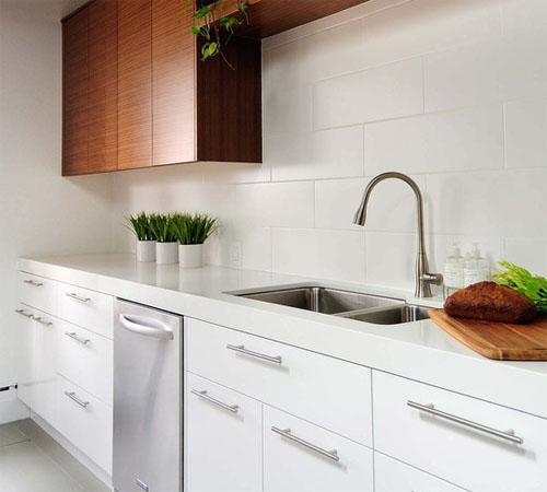 Kitchen interior with simple design