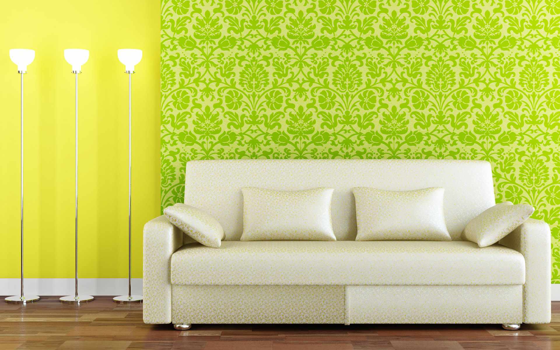 Modern Living Room Wallpaper Design Ideas / FresHOUZ.com