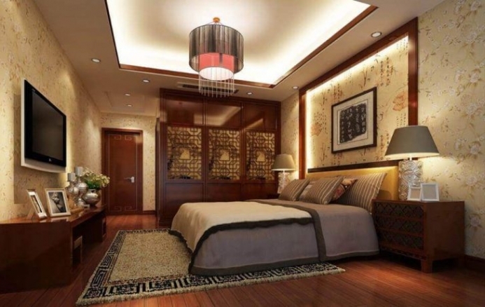 Bedroom Design Refreshing Room Concept With Dominant Inside Bed Design Made ​​by Wood