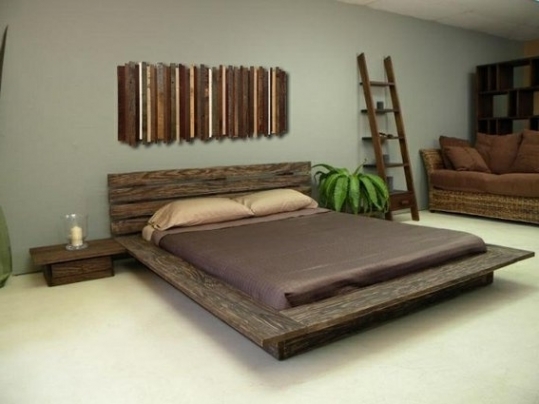 Minimalist Bed Design Made ​​by Wood Within Bed Design Made ​​by Wood