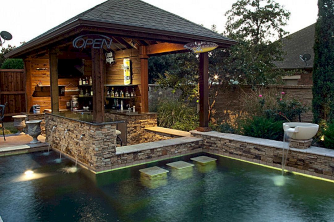 Backyard Pool With Gazebo