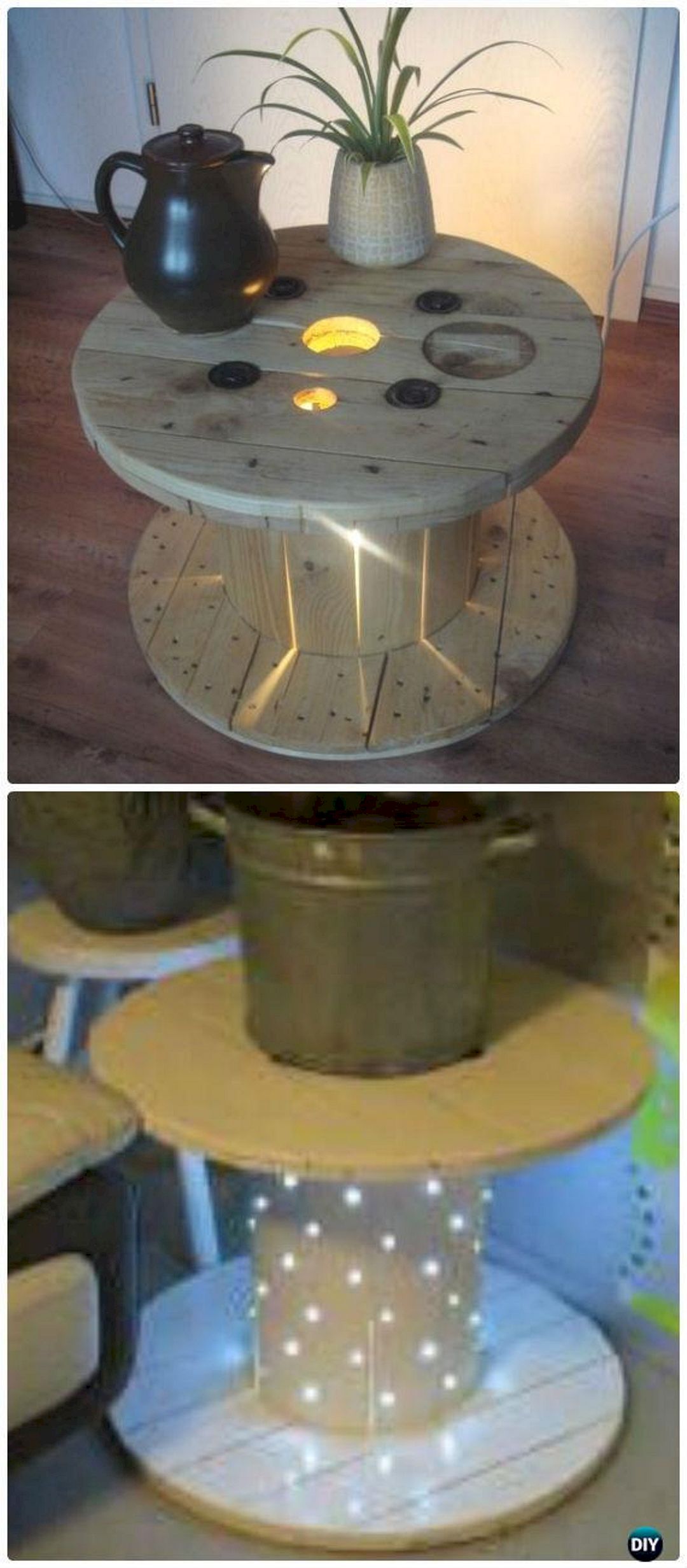 Marvelous Diy Recycled Wooden Spool Furniture Ideas For Your Home No 02