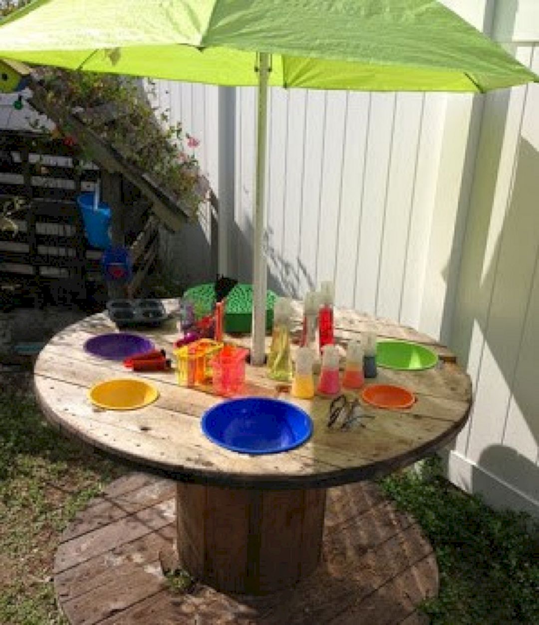 DIY Garden Table Wooden Spool Ideas