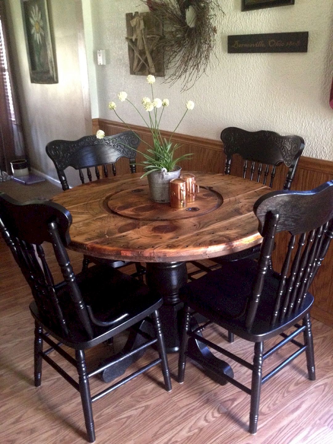 Wooden Table From Recycled Wire Spool