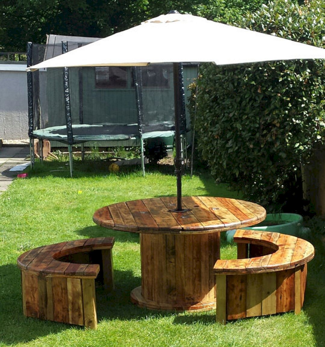 Marvelous Diy Recycled Wooden Spool Furniture Ideas For Your Home No 64