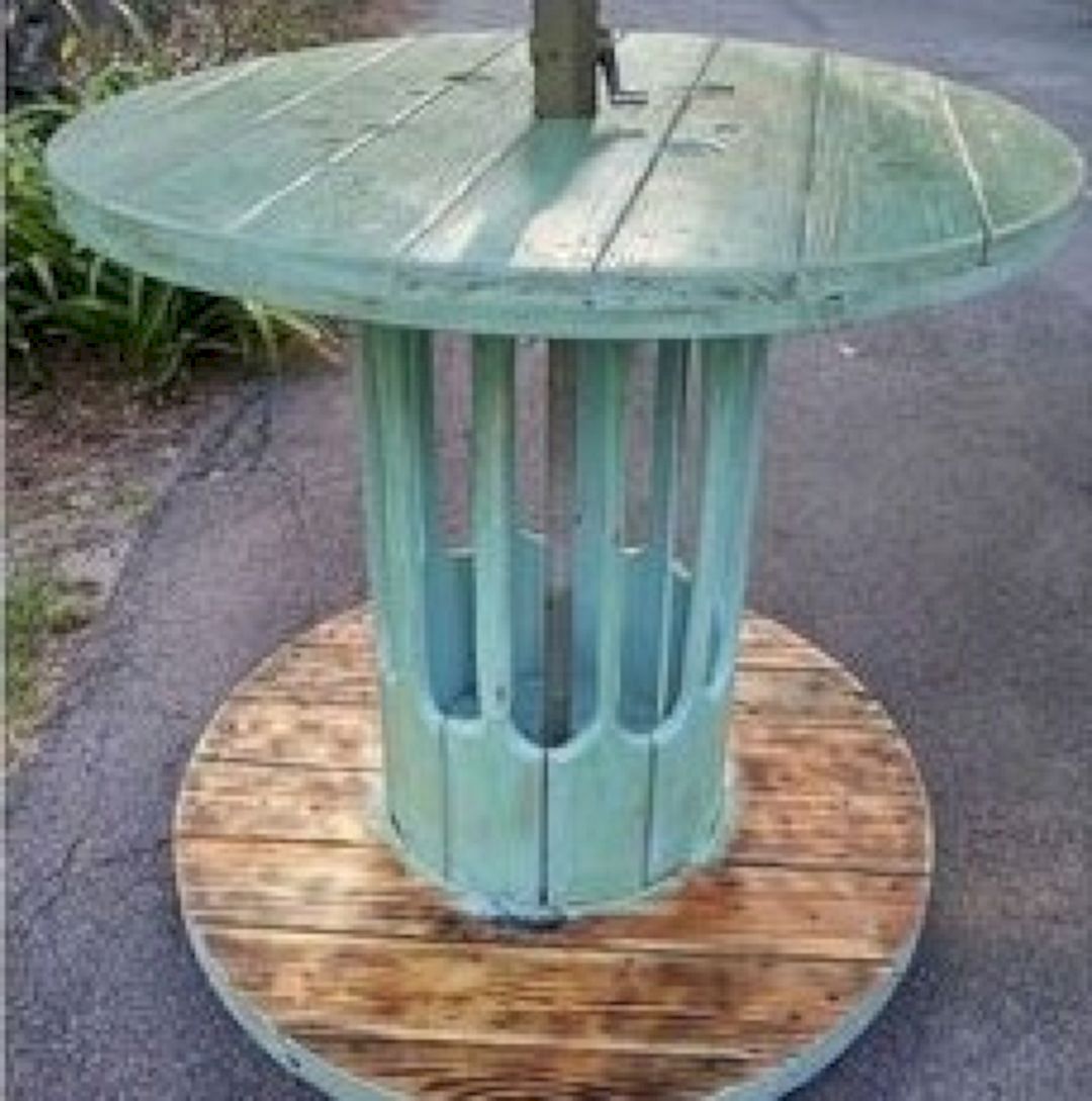 Marvelous Diy Recycled Wooden Spool Furniture Ideas For Your Home No 70