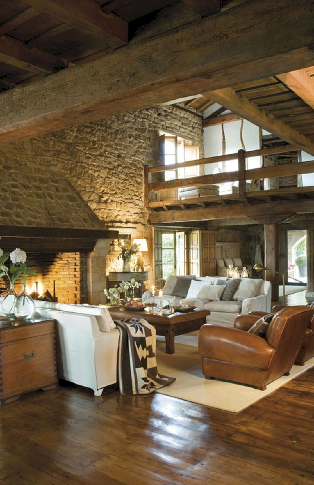 Superb Cozy And Rustic Cabin Style Living Rooms Ideas No ...