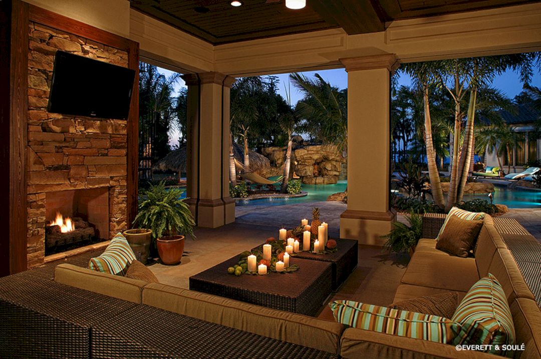 Living Room With Outdoor Pool (Living Room With Outdoor