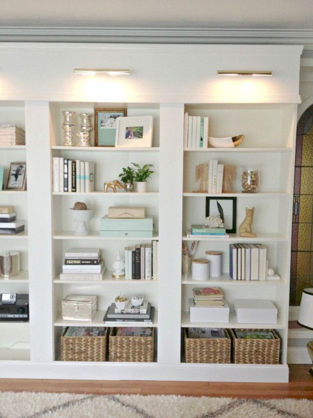 Built In Bookcases Using IKEA Shelves Built In Bookcases 