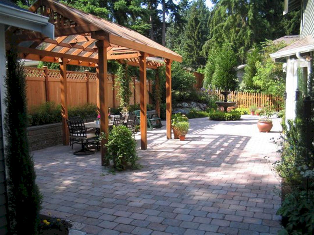 small backyard paver patio ideas design (small backyard
