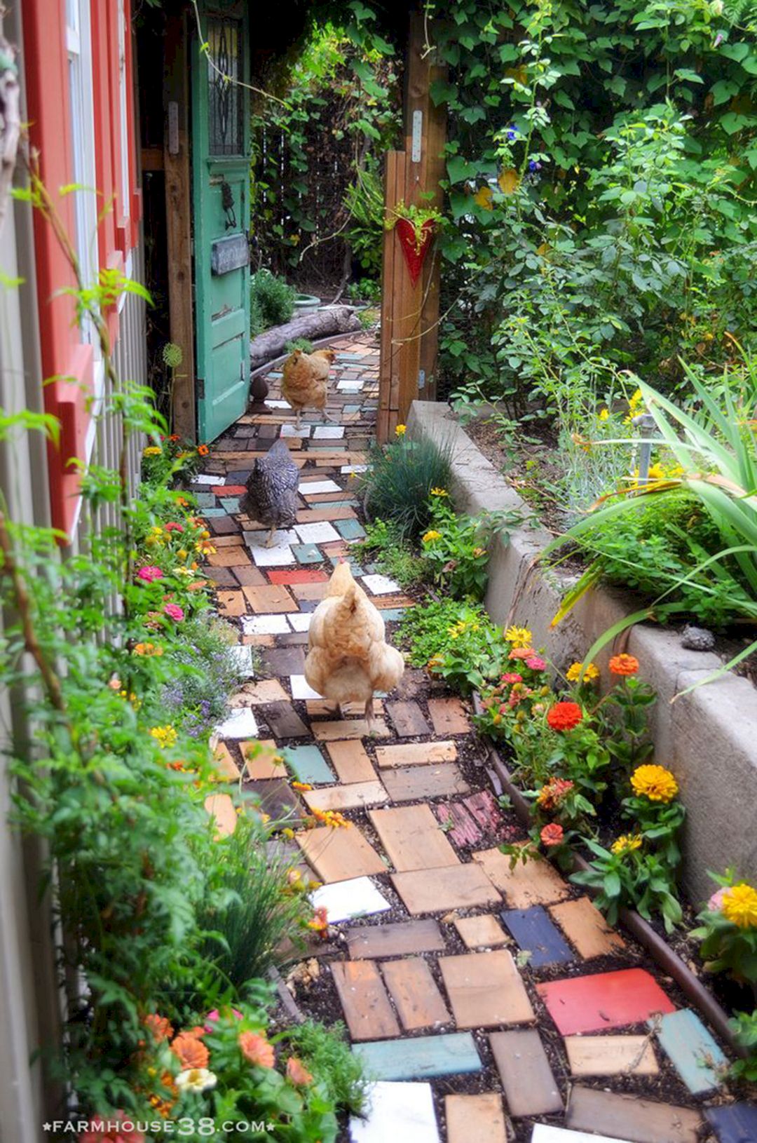DIY Garden Path Ideas For Side yard Garden