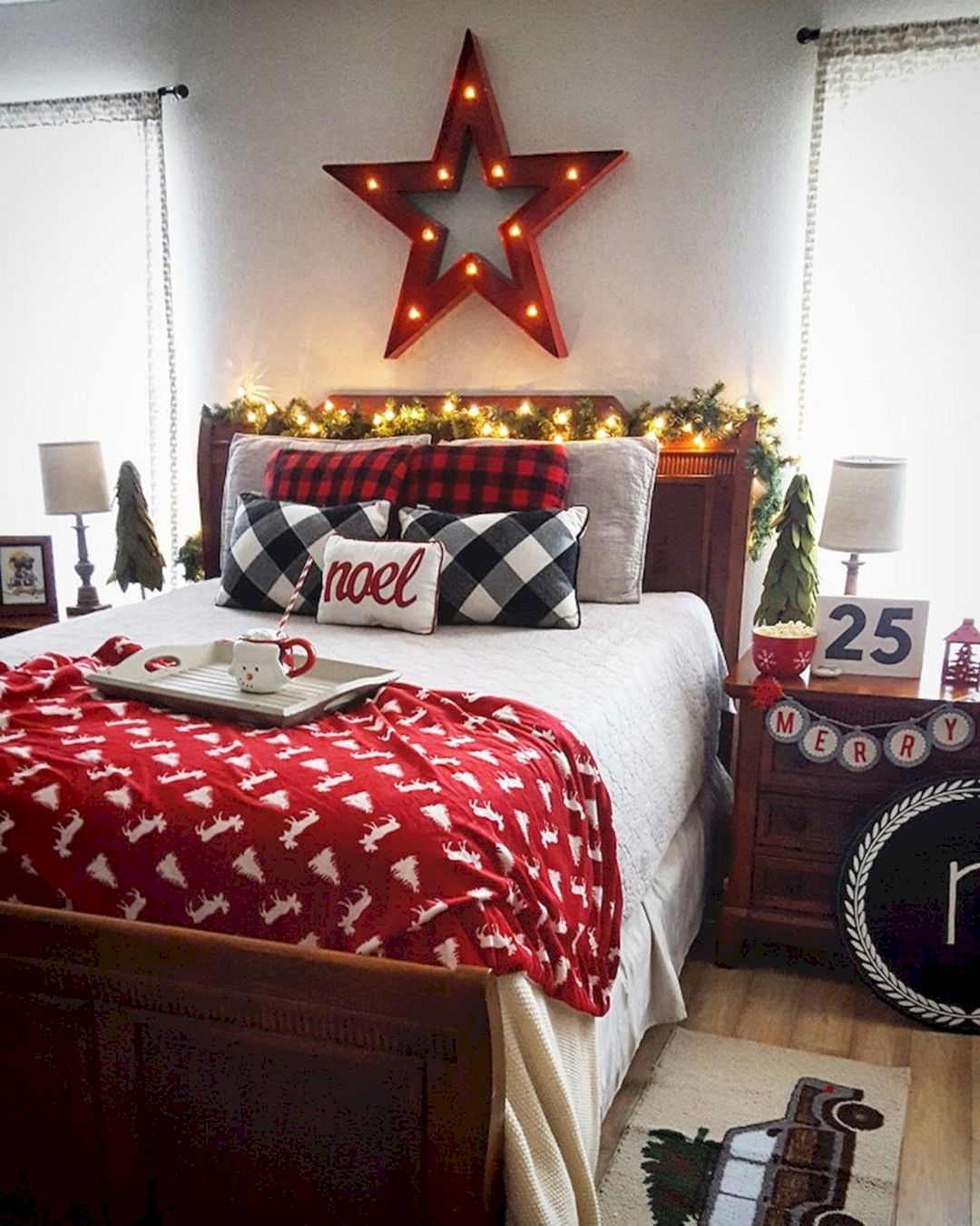 45 Adorable Interior Themed Christmas  Bedroom  Decorating 