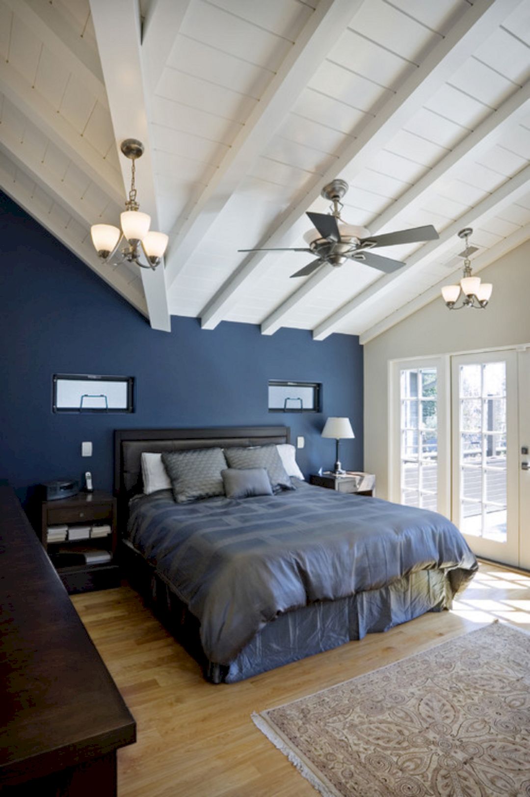 Dark Blue Bedroom