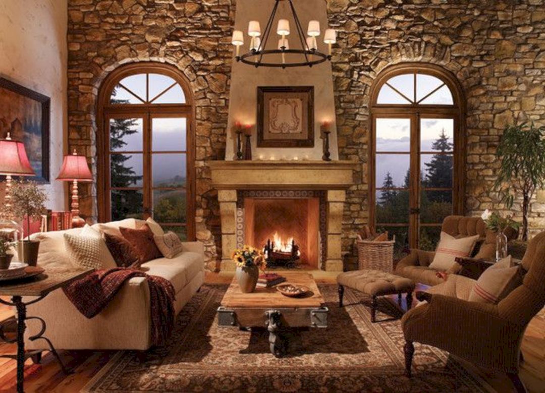 Rustic Living Room Designs With Fireplaces Rustic Living 