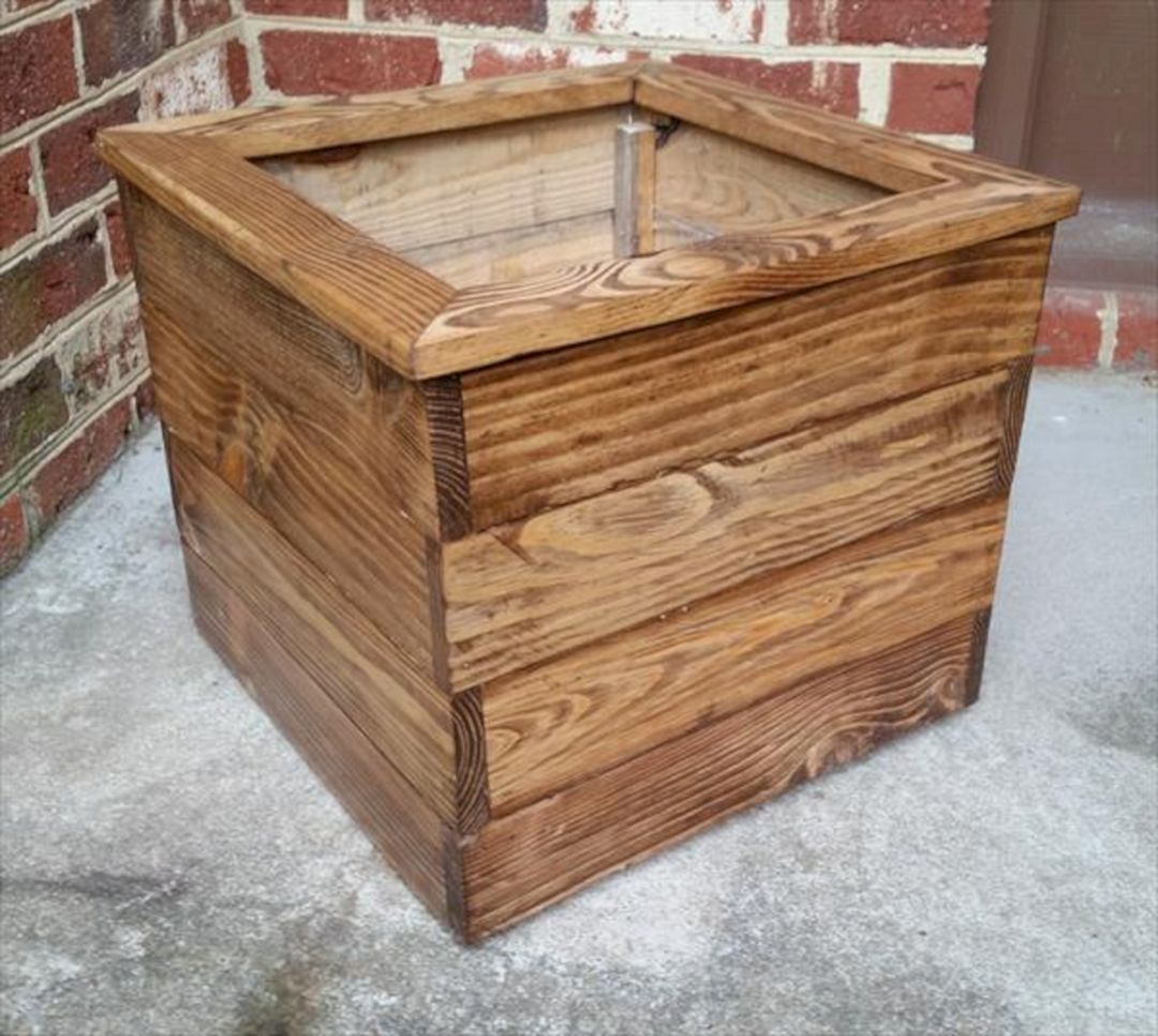 DIY Wooden Planter Box Ideas 23 DIY Wooden Planter Box 
