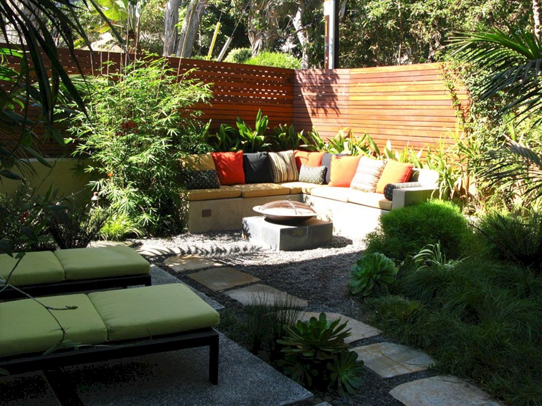 Backyard Garden Ideas With Seating Area 7