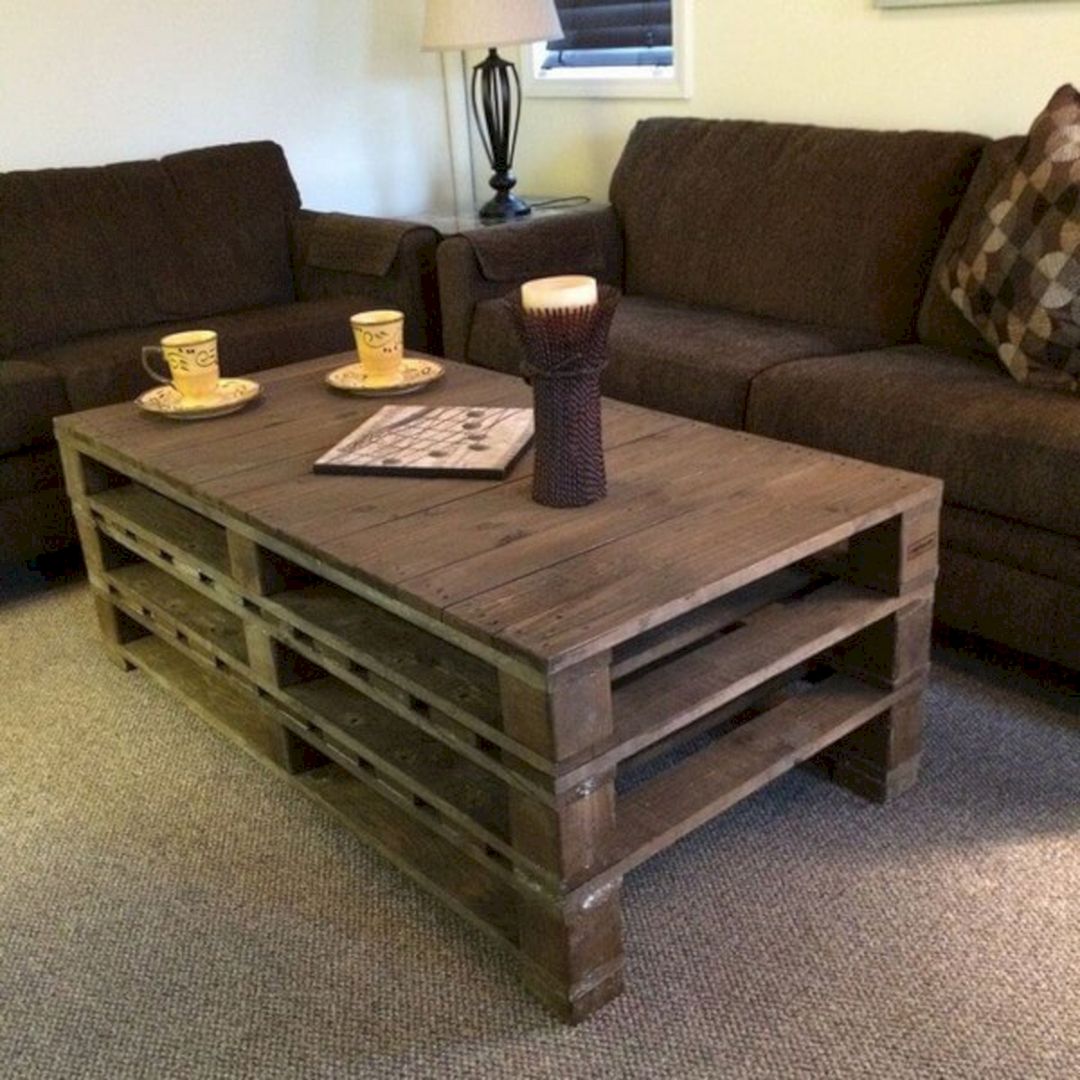 Pallet Wood Coffee Table Design 6