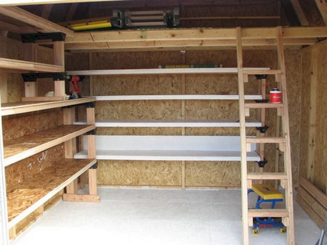 Shed Wooden Shelving Ideas 12