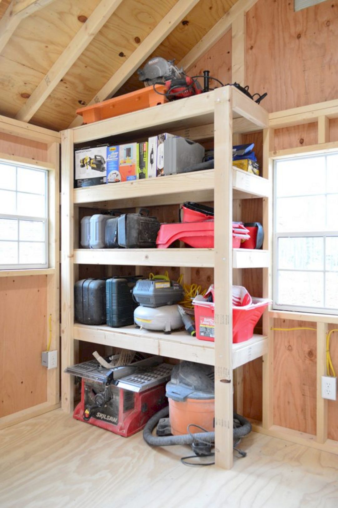 Shed Wooden Shelving Ideas 5