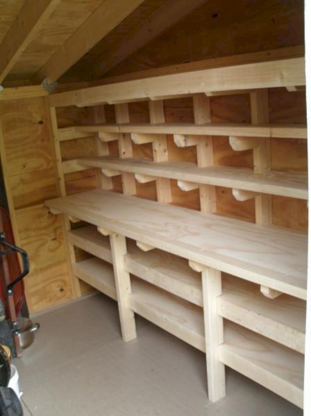 Shed Wooden Shelving Ideas 9