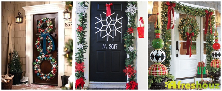 28 DIY Christmas Front Door Decoration For Awesome Home Ideas ...
