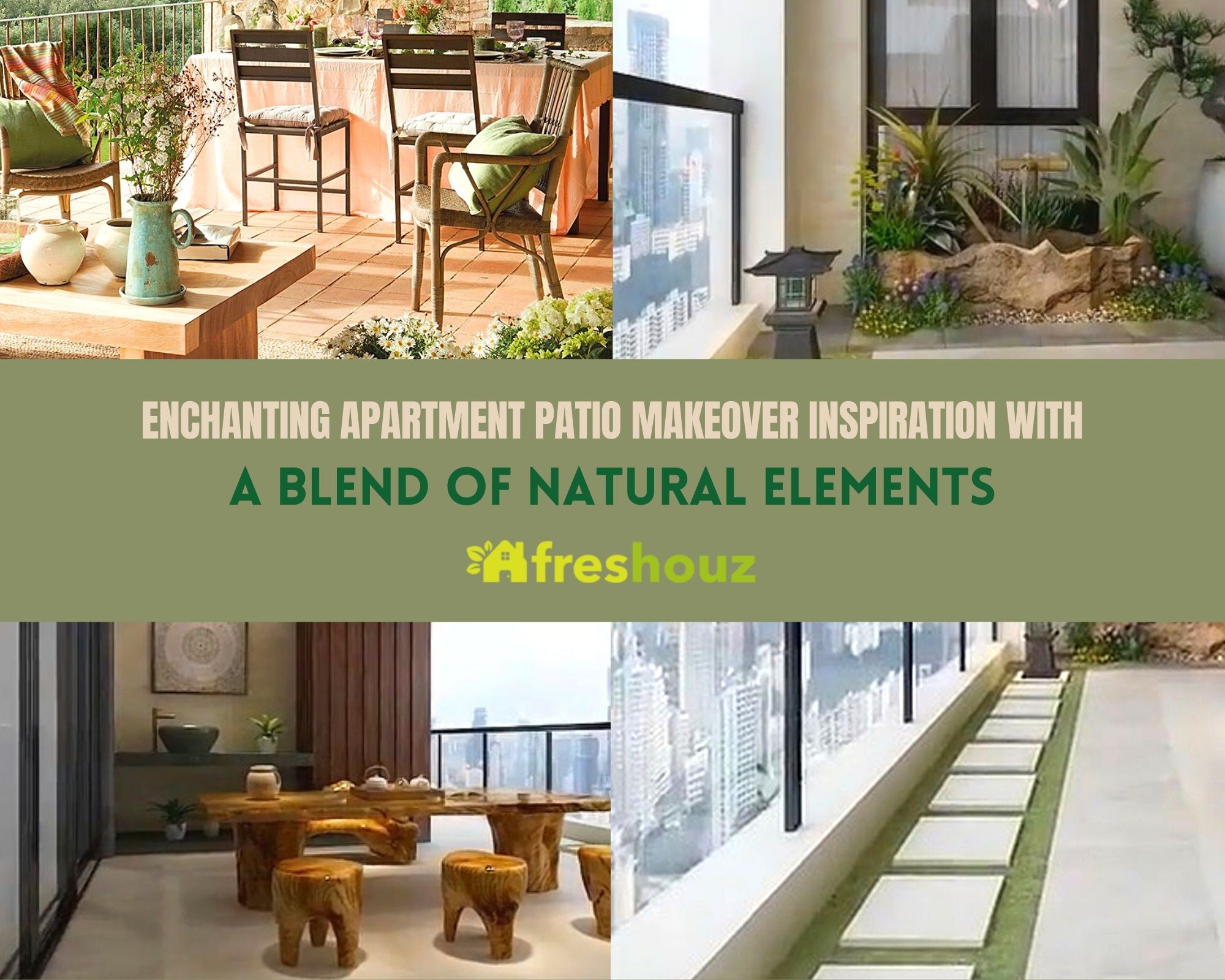 Enchanting Apartment Patio Makeover Inspiration With A Blend Of Natural Elements