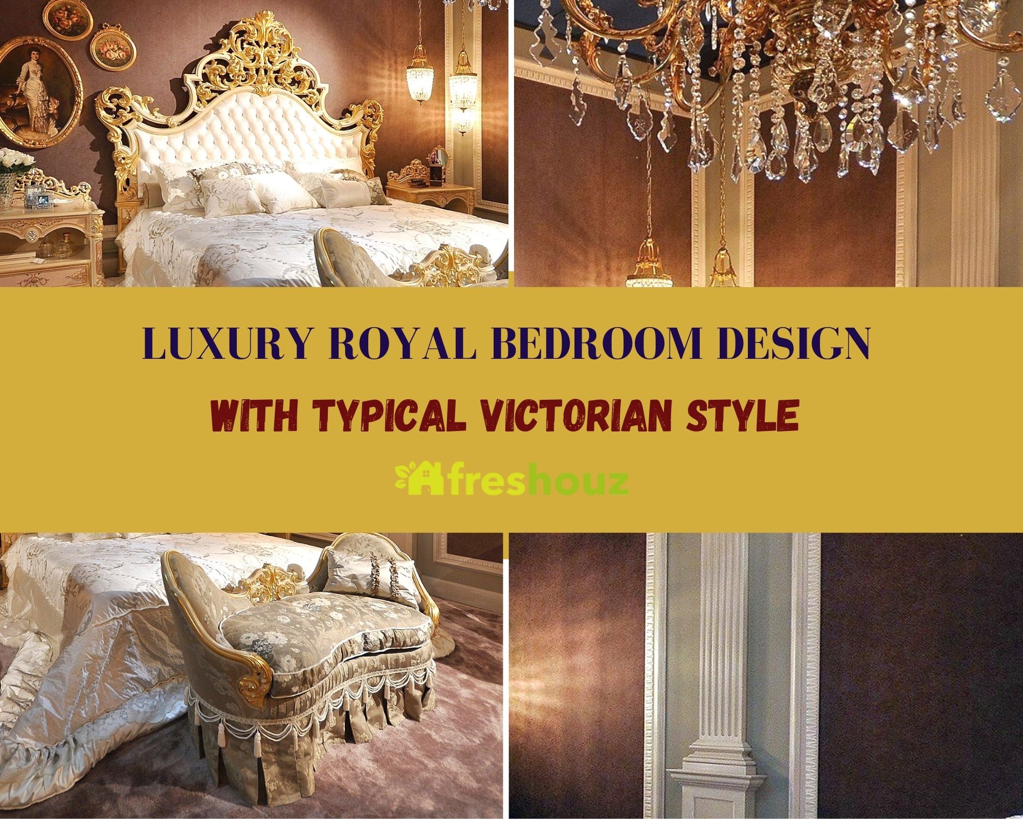 Luxury Royal Bedroom Design With Typical Victorian Style