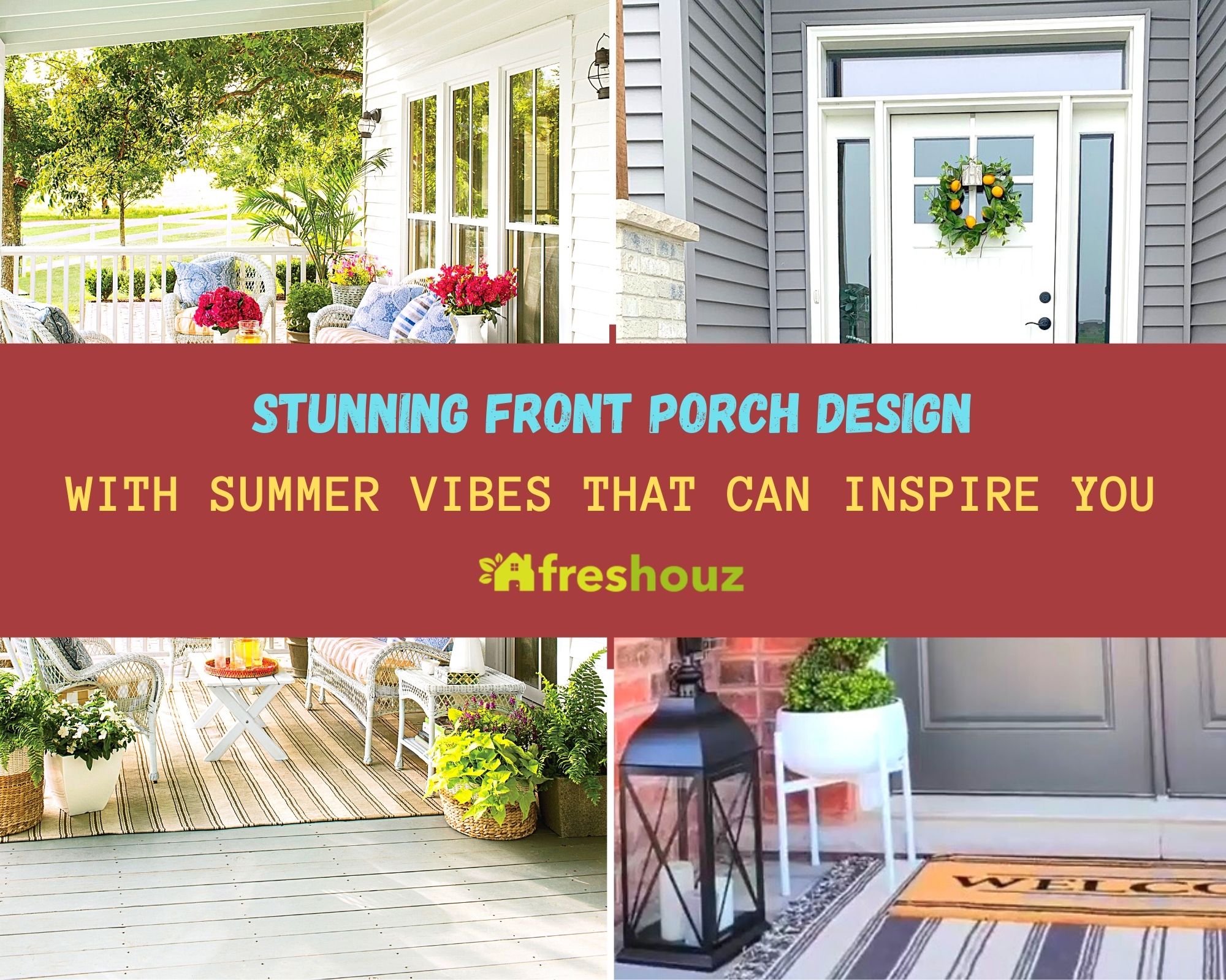 Stunning Front Porch Design With Summer Vibes That Can Inspire You