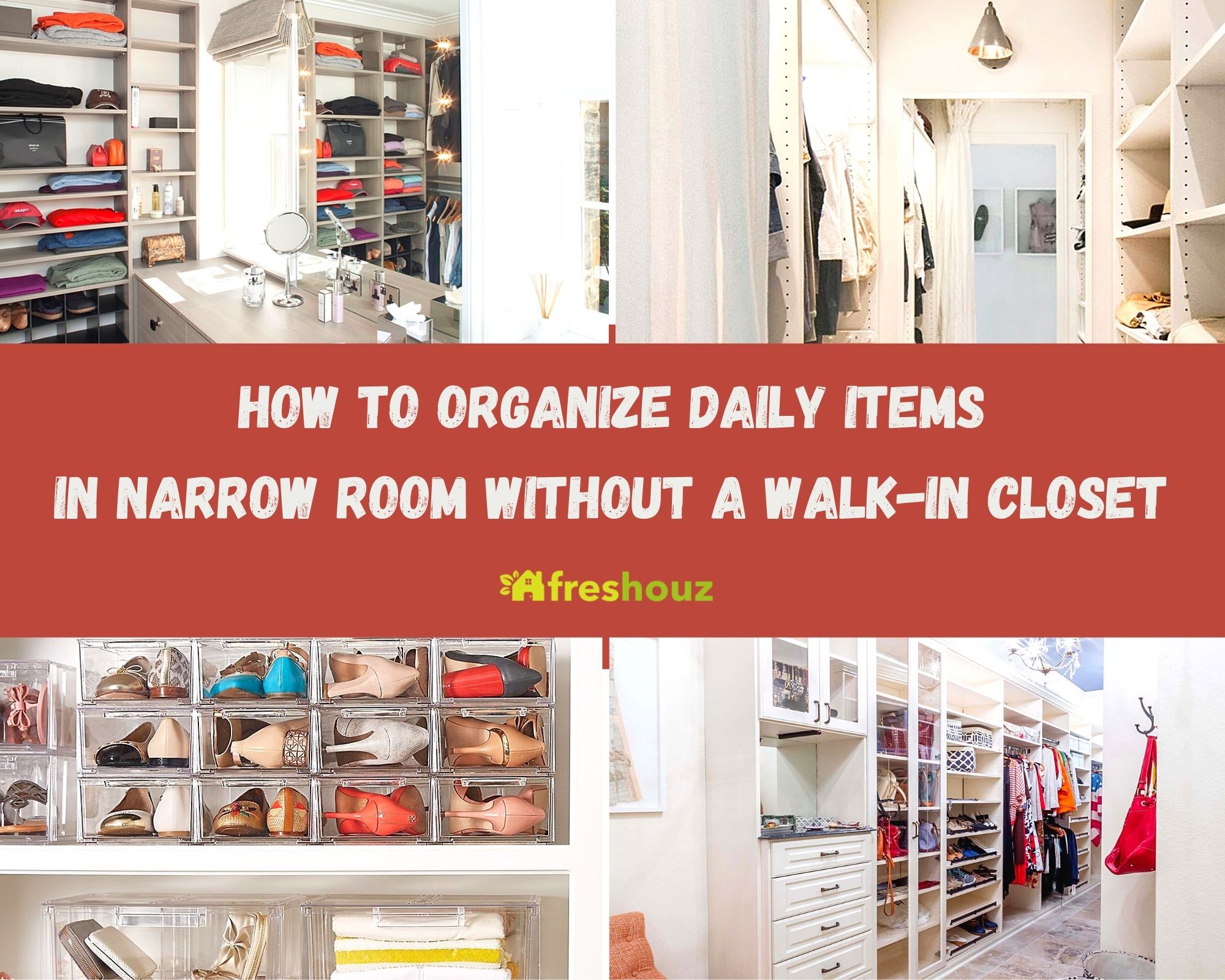 How To Organize Daily Items In Narrow Room Without A Walk In Closet