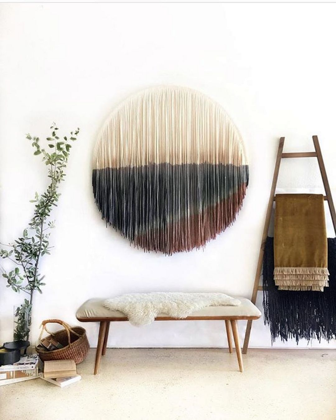 Round Macrame Wall Hanging From Etsy