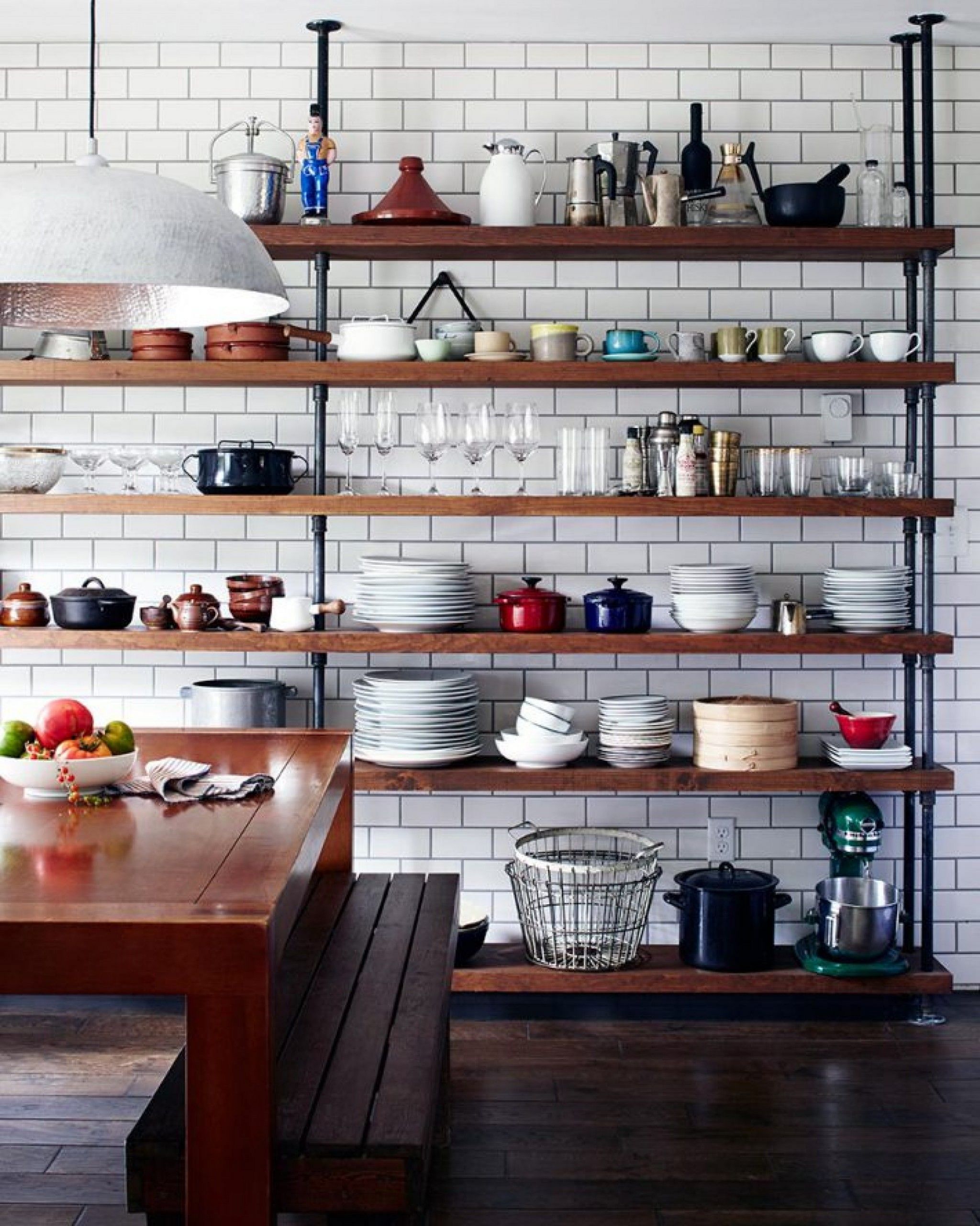 Wonderful Industrial Kitchen Shelf From Homishome