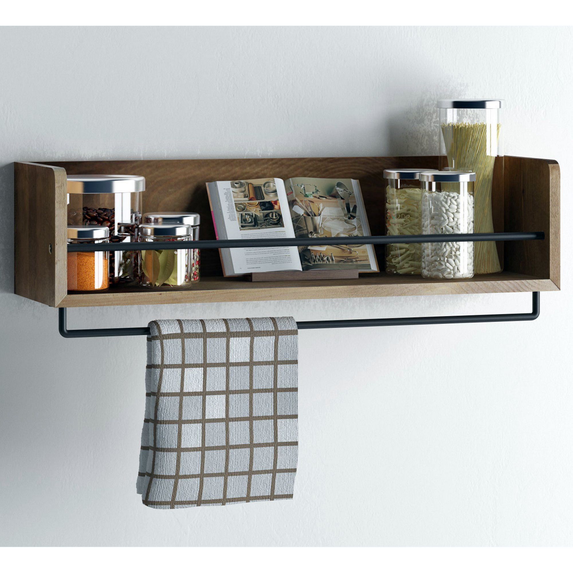 Wood And Wire Multi Kitchen Shelf From Etsy