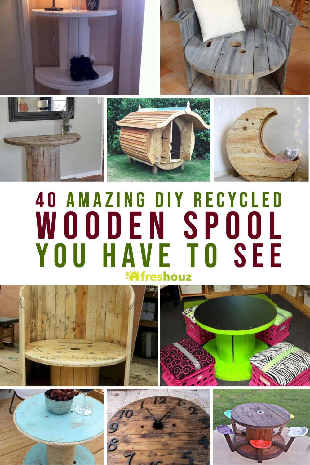 40 Amazing DIY Recycled Wooden Spool You Have To See
