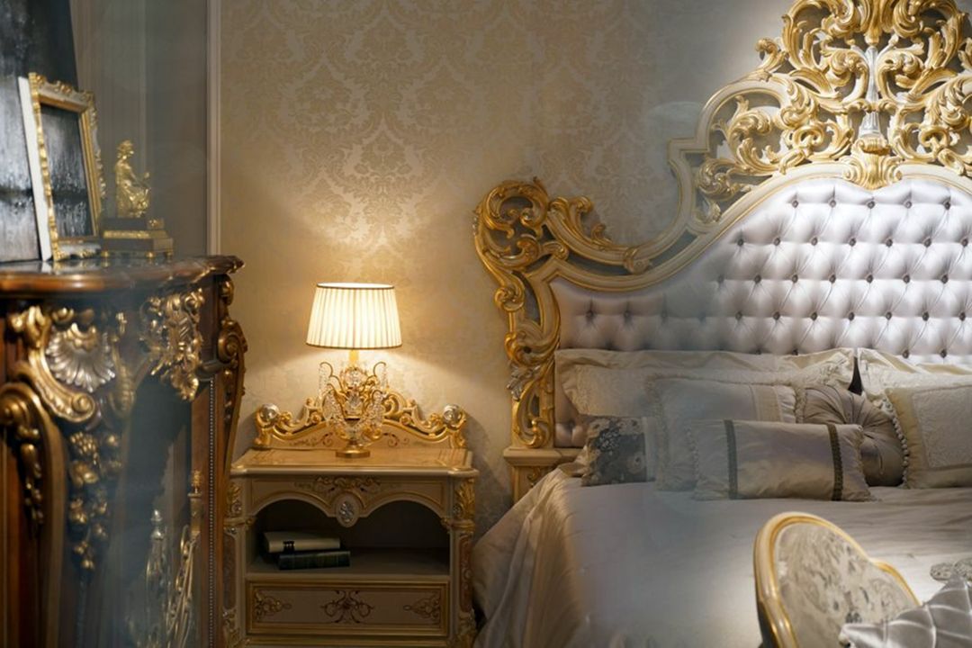 Baroque Bed With Gold Design Accents And Roroco Style From Homedit