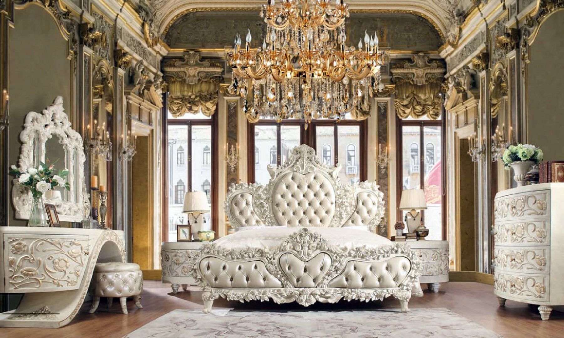 Baroque Belle Silver King Bedroom From Nyfurnitureoutlets