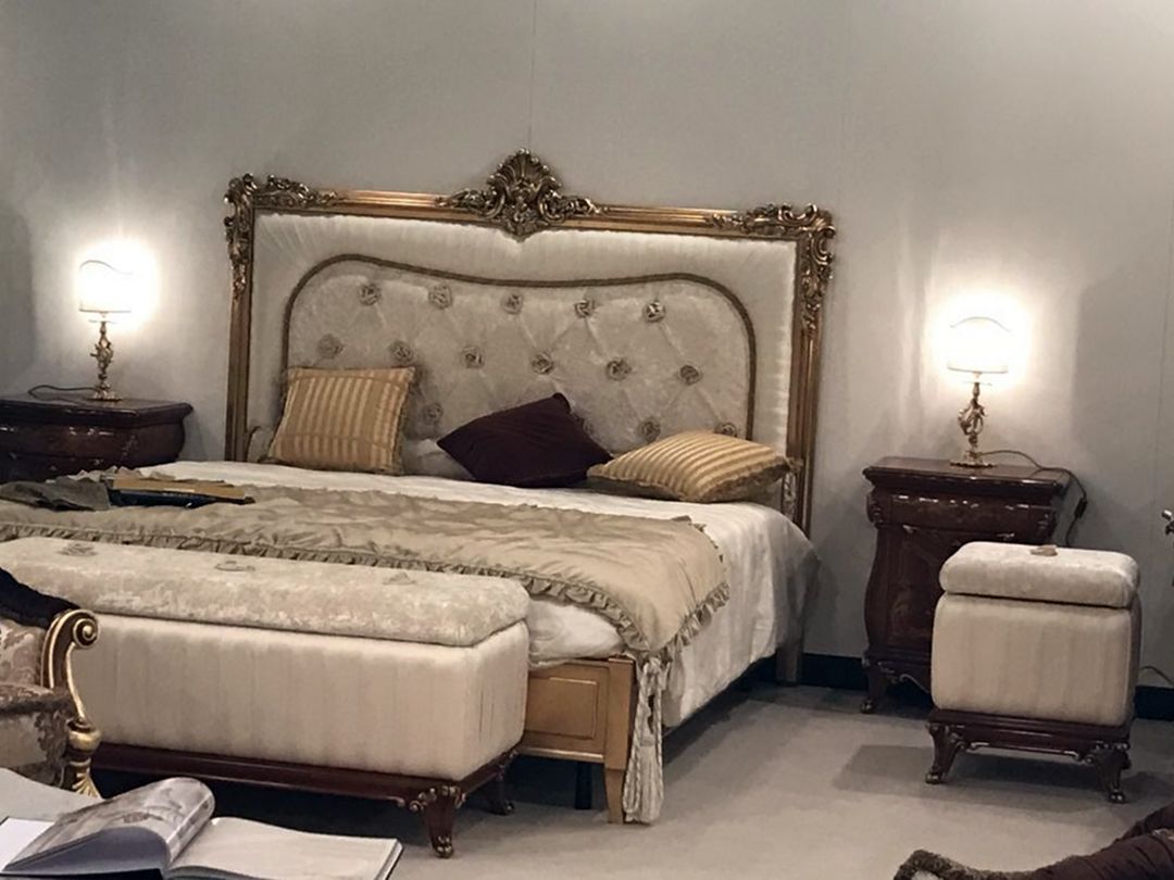 Gold Framed Baroque Furniture Set For Bedroom From Homedit